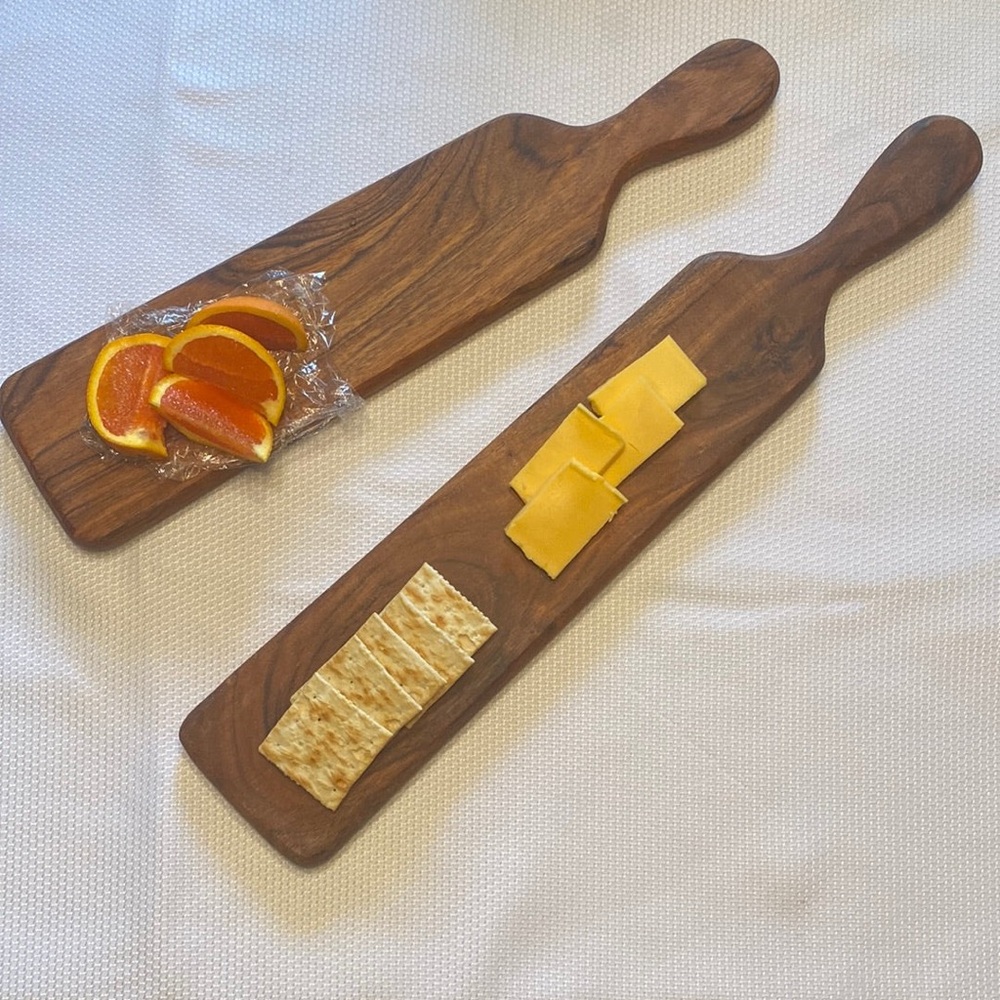 Set of 2 Wood Appetizer Boards
